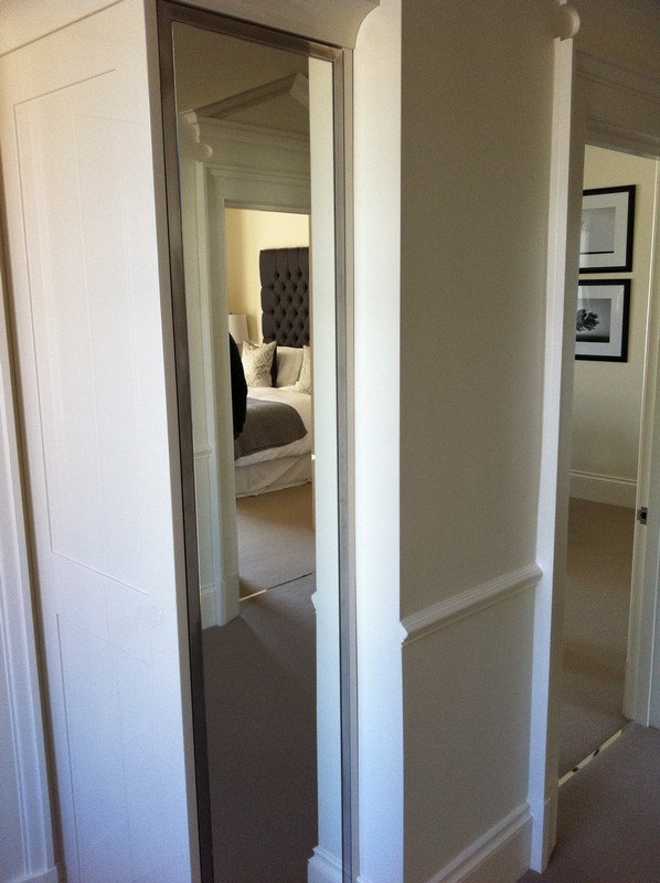 Full-length wardrobe mirror fitted in Richmond home