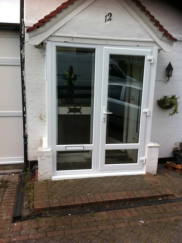 uPVC French doors fitted as front entrance in Richmond
